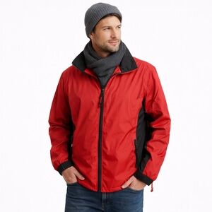Clique Red Lightweight Zip-Front Windbreaker Jacket – XL
